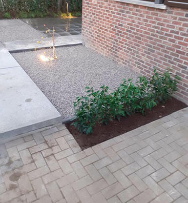 beplanting en terrassen